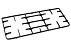 Універсальна решітка для газової плити 555х236mm