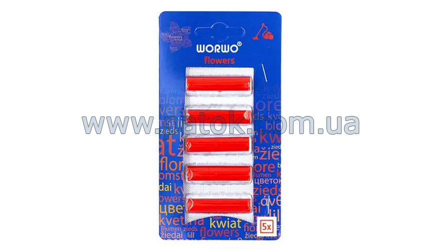 WORWO Ароматизатор для пылесоса Цветы 5шт. (WZ13AB)