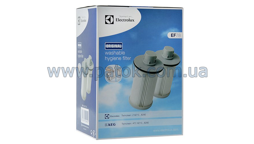 Фильтр для пылесоса Electrolux TwinClean EF78 9001967018 (2шт.) №2
