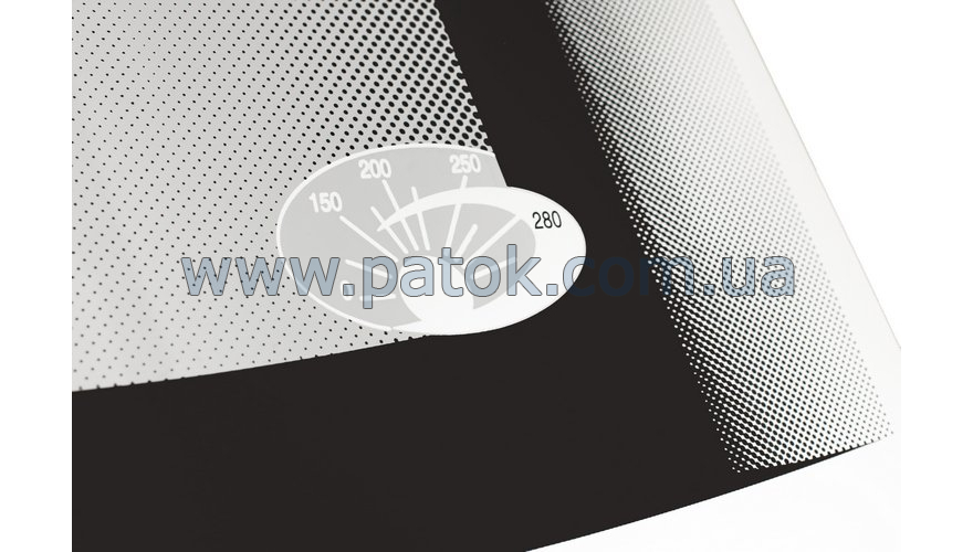 Панорамне скло дверей духовки для плити Greta 498x396mm (білий) №3