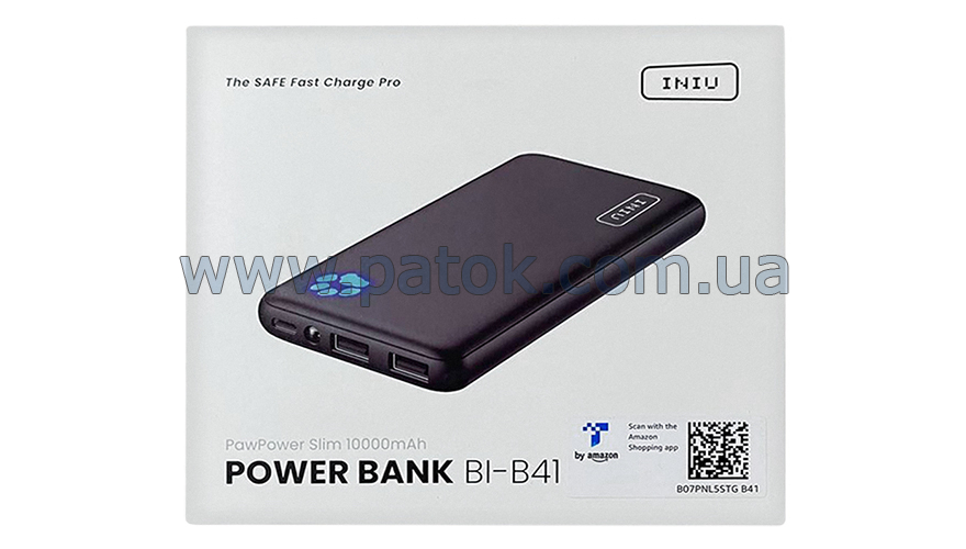 Портативна батарея Iniu BI-B41 10000mAh чорний №2