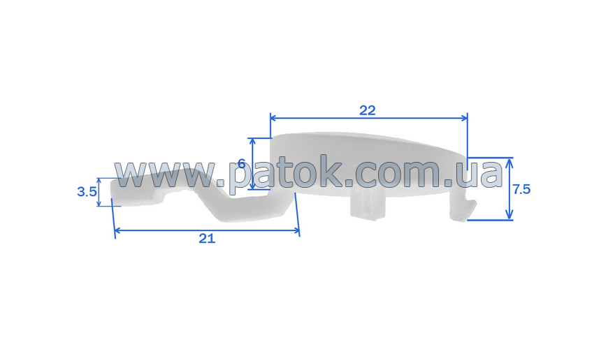 Декоративна кнопка для пральної машини LG FA20050801 №3