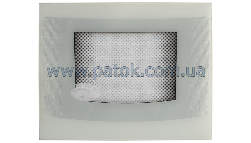 Панорамне скло дверей духовки для плити Greta 498x396mm (білий) №2