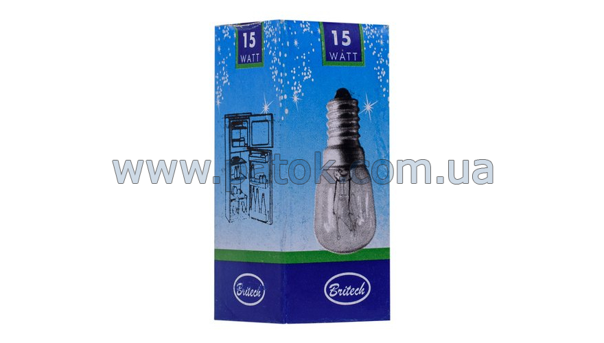 Лампочка универсальная для холодильника 15W 220V E14 №2