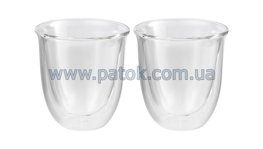 Набір склянок для капучино DeLonghi 5513284161 190 мл 2 шт №2