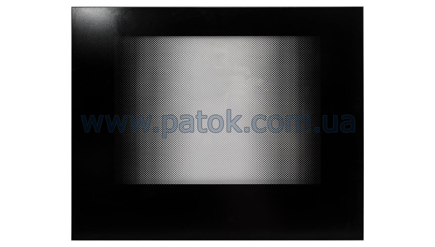Панорамное стекло двери духовки для плиты Greta 498x396mm (черный) №2