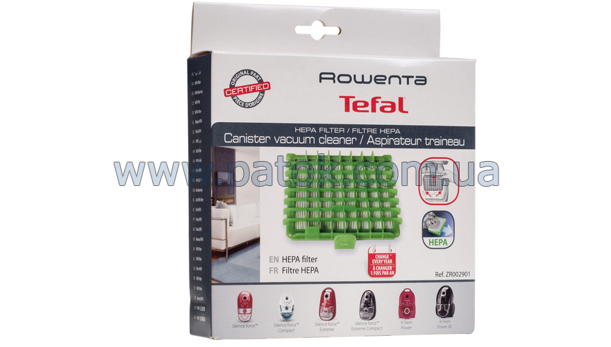 HEPA13 Фільтр для пилососа Rowenta ZR002901 (RS-RT3053) №3