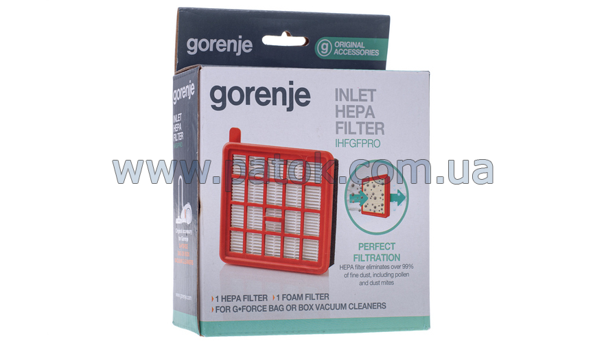 HEPA Фільтр для пилососа Gorenje 680183 №3