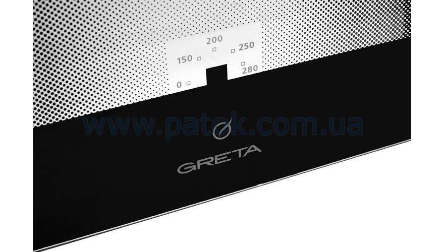 Зовнішнє скло дверей духовки для плити Greta 498x396mm (чорний) №4