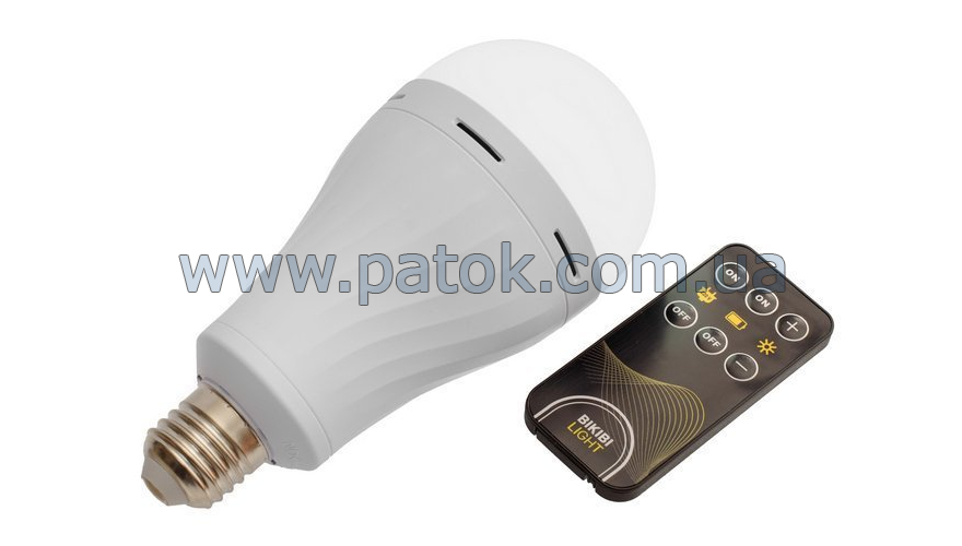 Аварійна світлодіодна лампа 15W E27 BIKIBI LIGHT із вбудованими акумуляторами №3
