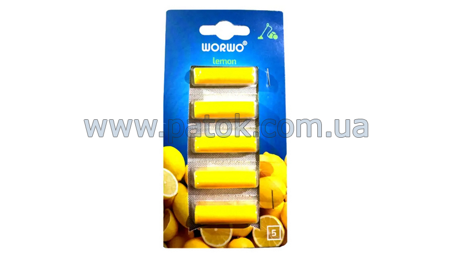 WORWO Ароматизатор для пилососа Лимон 5шт. (WZ08AB)