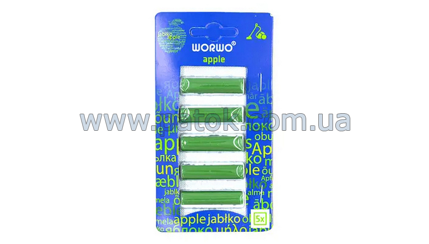 WORWO Ароматизатор для пылесоса Яблоко 5шт. (WZ12AB)